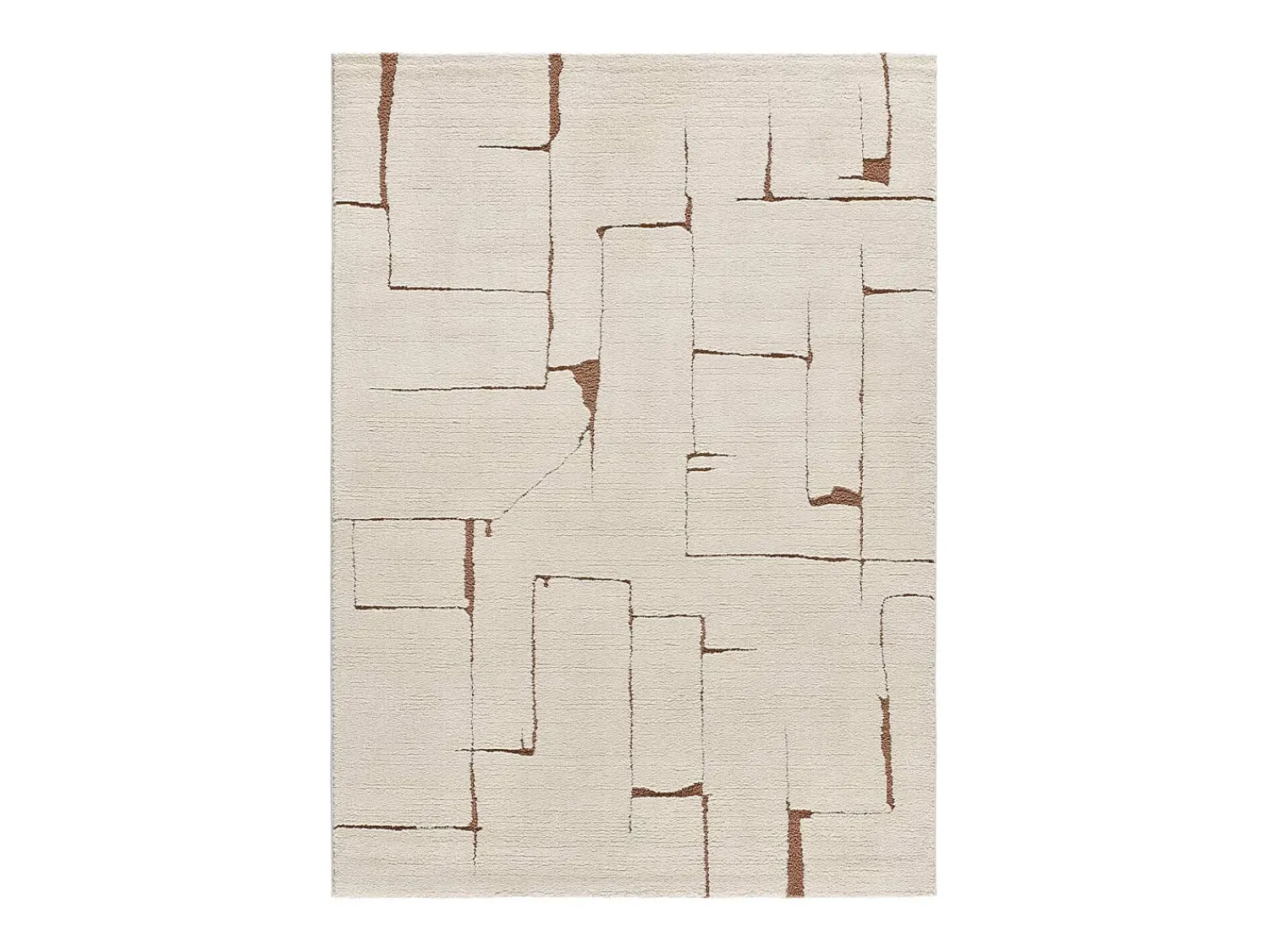 New Alfombra interior - escandinavo - crema - 120 x 170 cm - CANDELA Cobrizo
