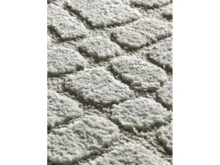 Alfombra interior - escandinavo con relieve - gris - 126 x 190 cm - JUNO