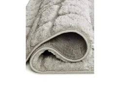 Alfombra interior - escandinavo con relieve - gris - 126 x 190 cm - JUNO