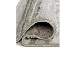 Alfombra interior - geométrico con relieve - gris - 152 x 235 cm - JUNO