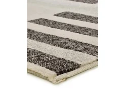 Alfombra De Salón^Alfombra interior - geométrico - beige / negro - 80 x 150 cm - LESSIA Negro / Beige
