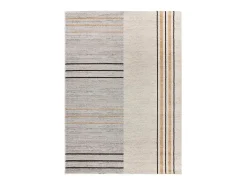 Alfombra interior - geométrico - gris / beige - 133 x 190 cm - CRAFT