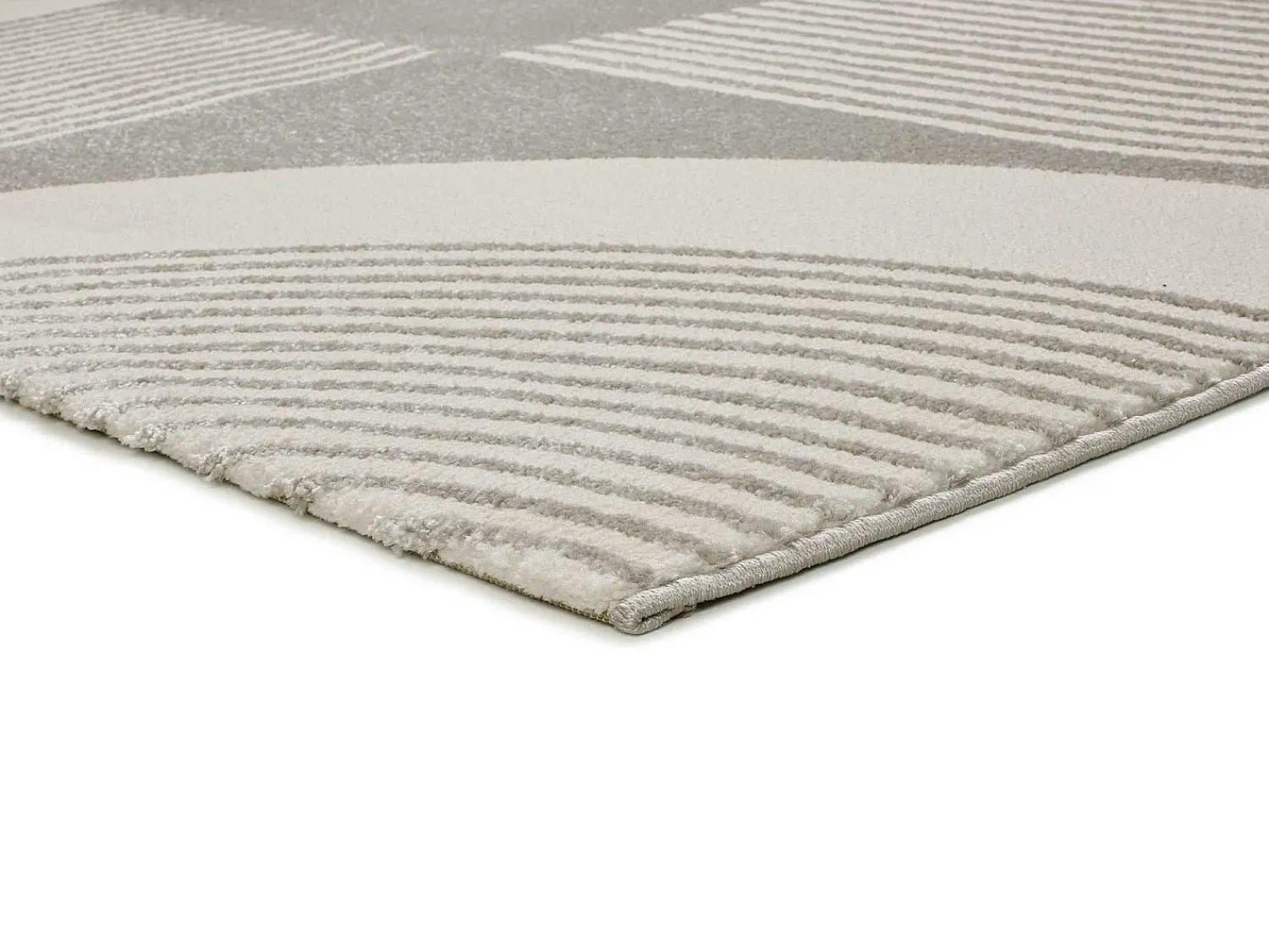 Alfombra De Salón^Alfombra interior - geométrico con relieve - plata - 80 x 150 cm - FLORA Plateado