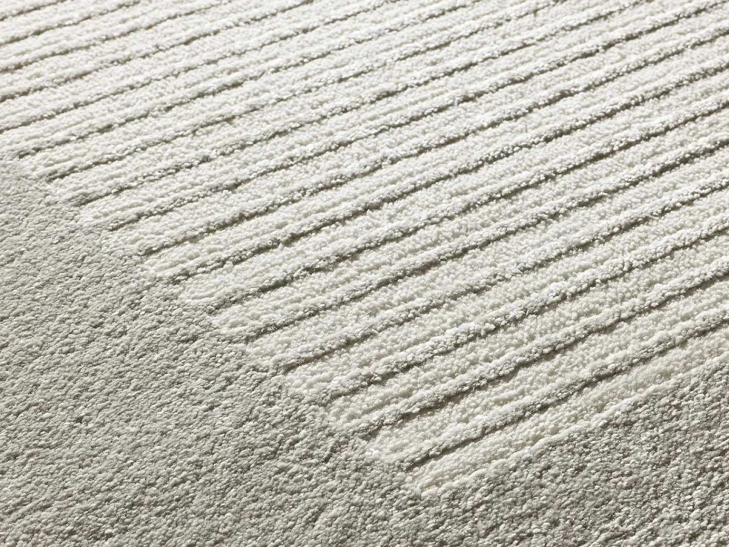 Alfombra De Salón^Alfombra interior - geométrico con relieve - plata - 80 x 150 cm - FLORA Plateado