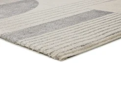 Discount Alfombra interior - geométrico - beige / gris - 80 x 150 cm - PORTO Gris / Beige