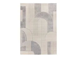 Discount Alfombra interior - geométrico - beige / gris - 80 x 150 cm - PORTO Gris / Beige