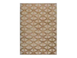 Online Alfombra interior - geométrico - cobre - 67 x 105 cm - LANA Cobrizo