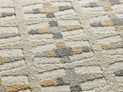 Alfombra De Salón^Alfombra interior - geométrico con relieve - multicolor - 80 x 150 cm - BARESA Beige