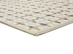 Alfombra De Salón^Alfombra interior - geométrico con relieve - multicolor - 80 x 150 cm - BARESA Beige