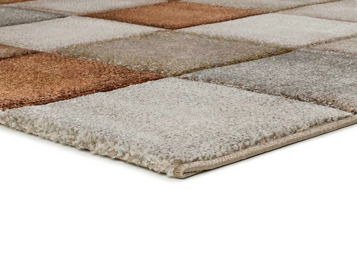 Best Alfombra interior - geométrico - caldera - 80 x 150 cm - LENA Cobrizo