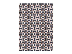 Hot Alfombra interior - geométrico con relieve - - 160 x 230 cm - AMARA Azul / Blanco