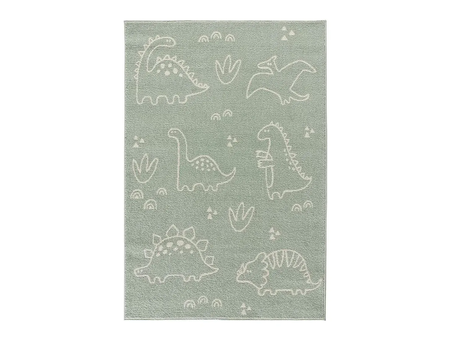 Alfombra interior - infantil dinosaurios - verde - 120 x 170 cm - BEATS