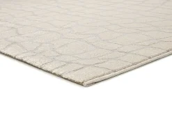 Alfombra De Salón^Alfombra interior - moderno con relieve - plata - 133 x 190 cm - BARESA Plateado