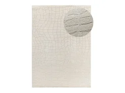 Alfombra De Salón^Alfombra interior - moderno con relieve - plata - 160 x 230 cm - BARESA Plateado