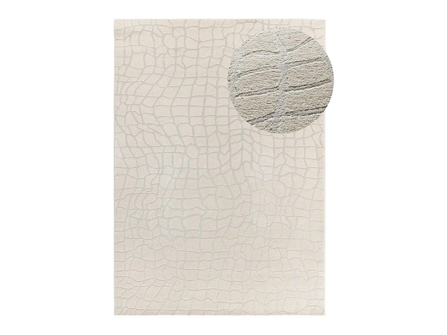 Alfombra De Salón^Alfombra interior - moderno con relieve - plata - 160 x 230 cm - BARESA Plateado