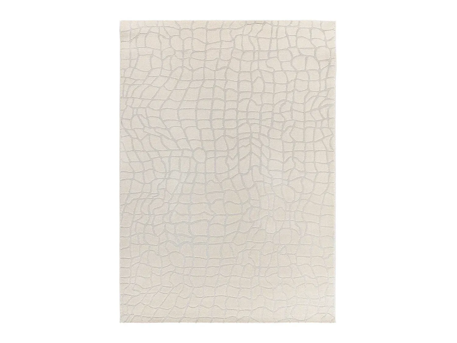 Alfombra De Salón^Alfombra interior - moderno con relieve - plata - 80 x 150 cm - BARESA Plateado