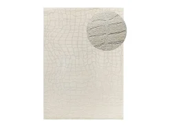 Alfombra De Salón^Alfombra interior - moderno con relieve - plata - 80 x 150 cm - BARESA Plateado