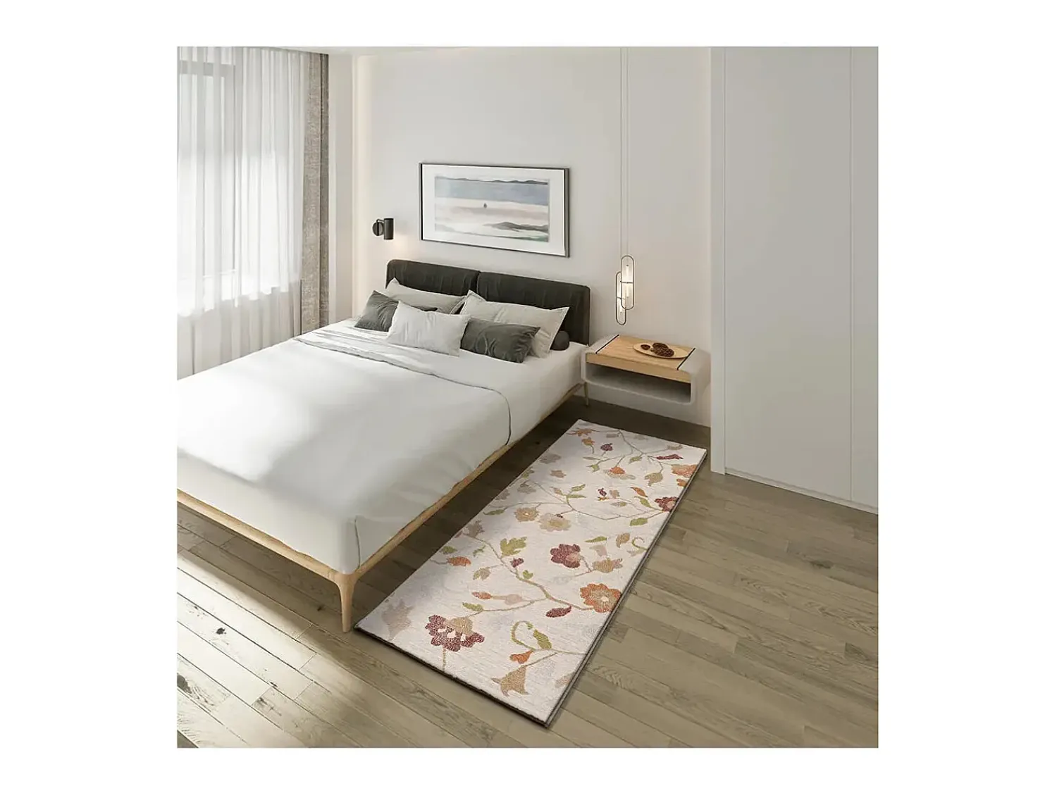 Online Alfombra interior - motivos florales - - 80 x 200 cm - TAMARIS Multicolor