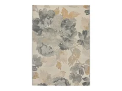 Hot Alfombra interior - motivos florales - - 160 x 230 cm - FLORES SUNSET Gris / Beige