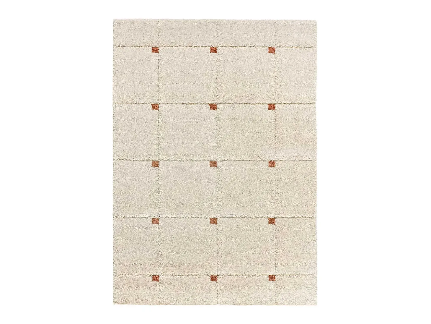 Alfombra interior - shaggy geométrico - caldera - 60 x 120 cm - BRENDA