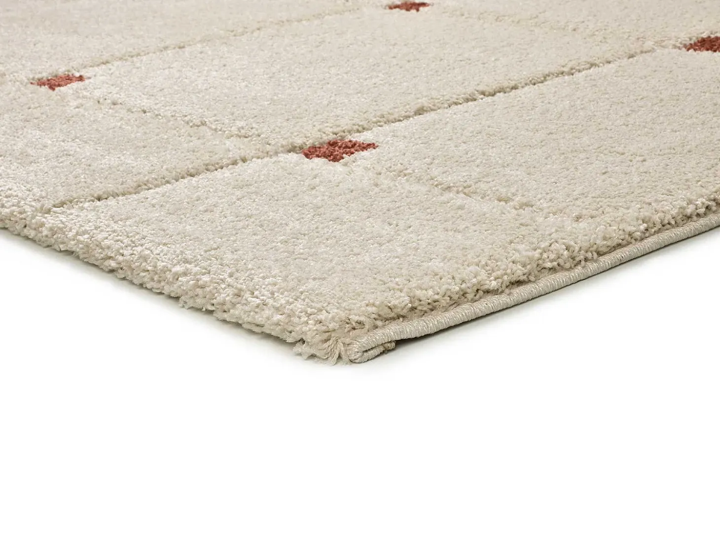 Alfombra interior - shaggy geométrico - caldera - 60 x 120 cm - BRENDA