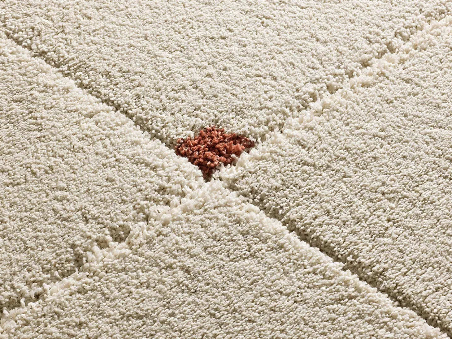 Alfombra interior - shaggy geométrico - caldera - 60 x 120 cm - BRENDA