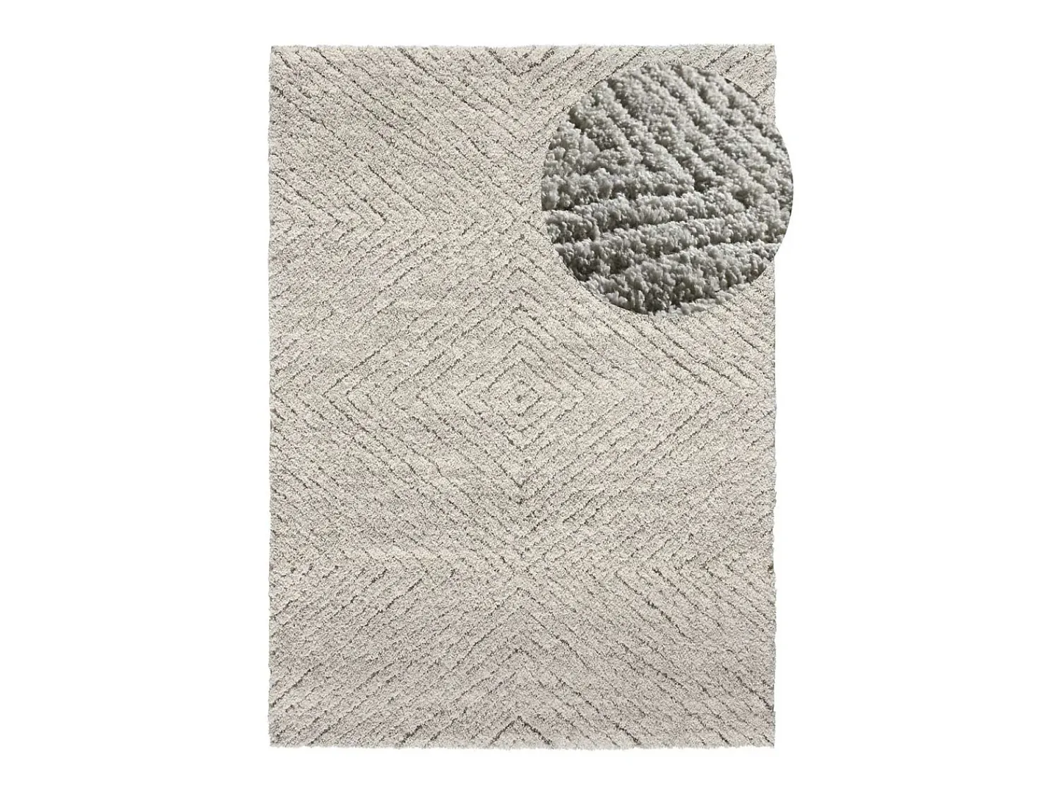 Alfombra De Salón^Alfombra interior - shaggy - plata - 120 x 170 cm - ATESA Plateado