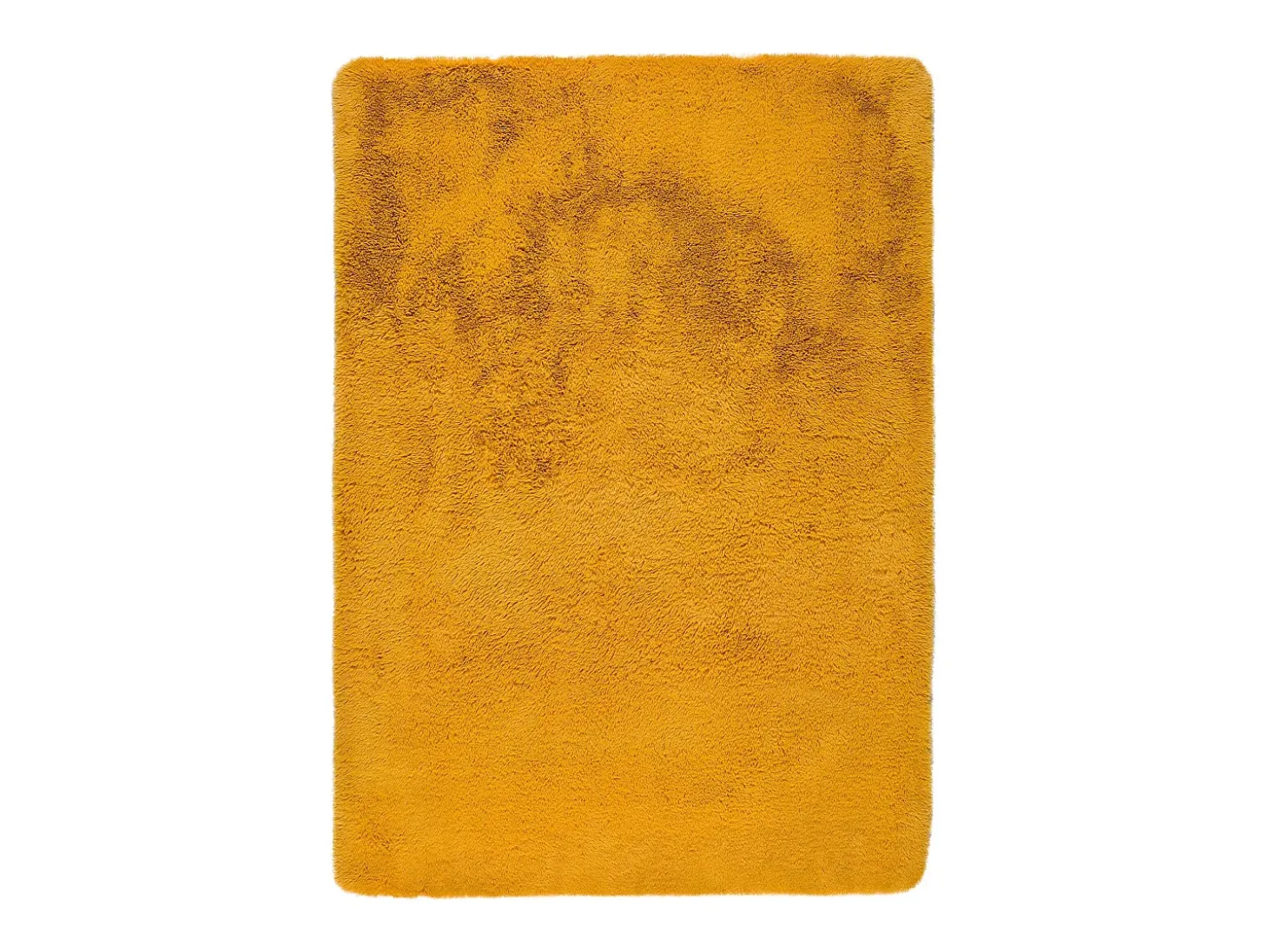 Alfombra interior - shaggy liso - mostaza - 60 x 100 cm - ALPACA
