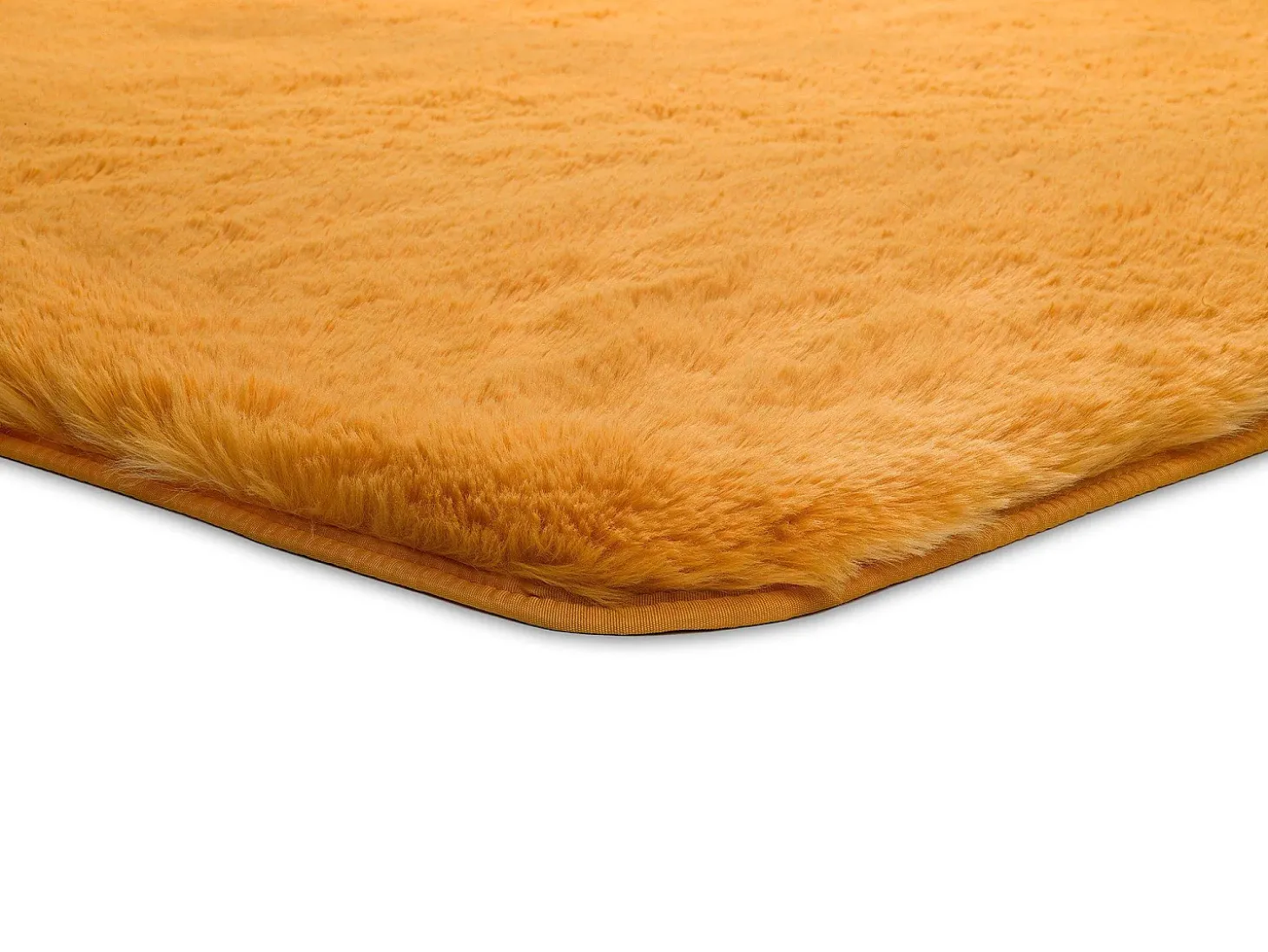 Alfombra interior - shaggy liso - mostaza - 60 x 100 cm - ALPACA
