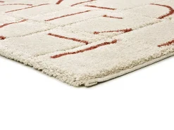 Alfombra interior - shaggy geométrico - caldera - 60 x 120 cm - BRENDA