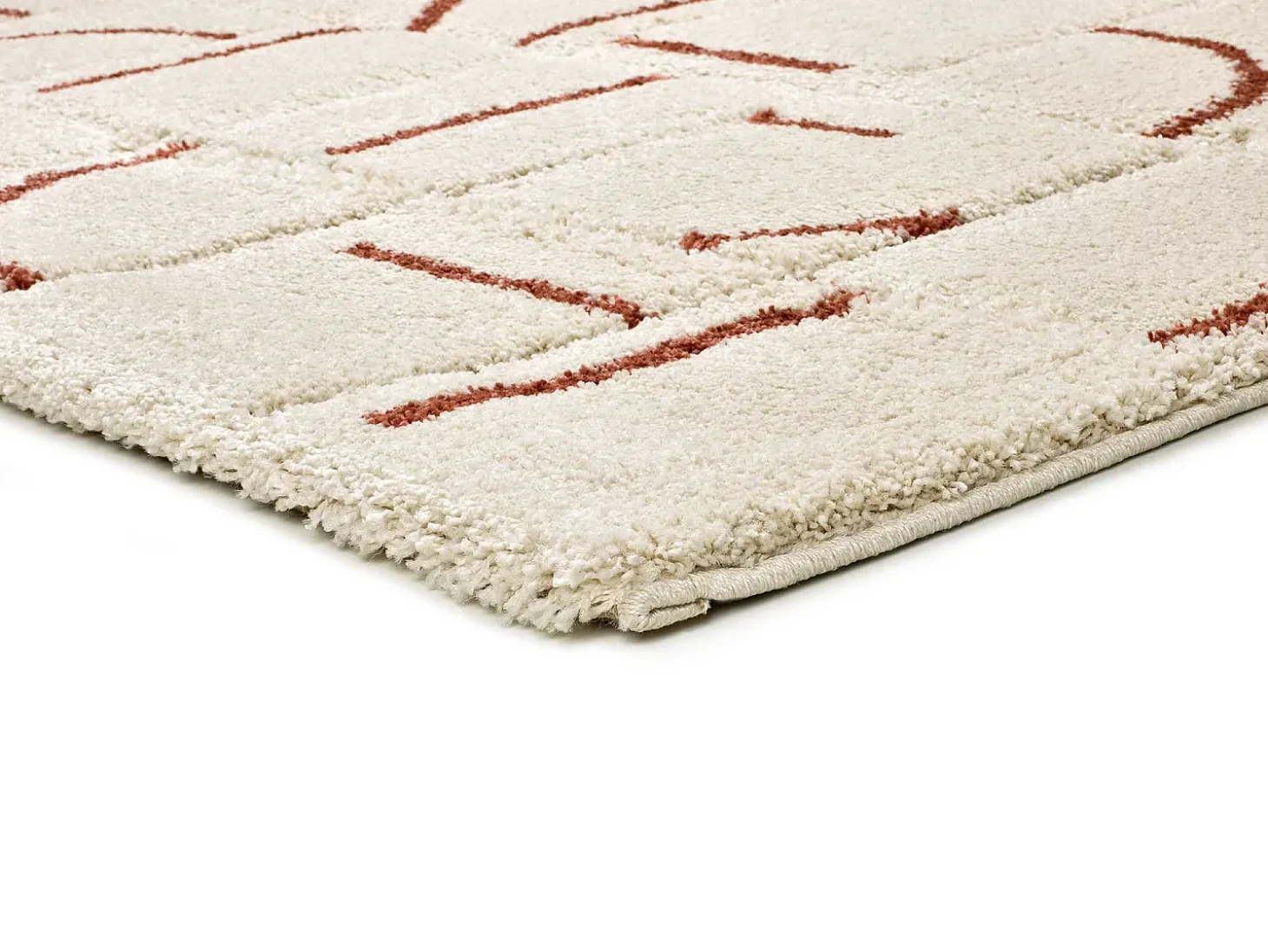 Alfombra interior - shaggy geométrico - caldera - 60 x 120 cm - BRENDA