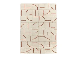 Alfombra interior - shaggy geométrico - caldera - 60 x 120 cm - BRENDA