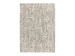 Alfombra interior - shaggy escandinavo - plata - 80 x 150 cm - HELIA