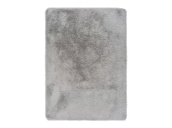 Alfombra interior - shaggy liso - plata - 80 x 150 cm - ALPACA Plateado