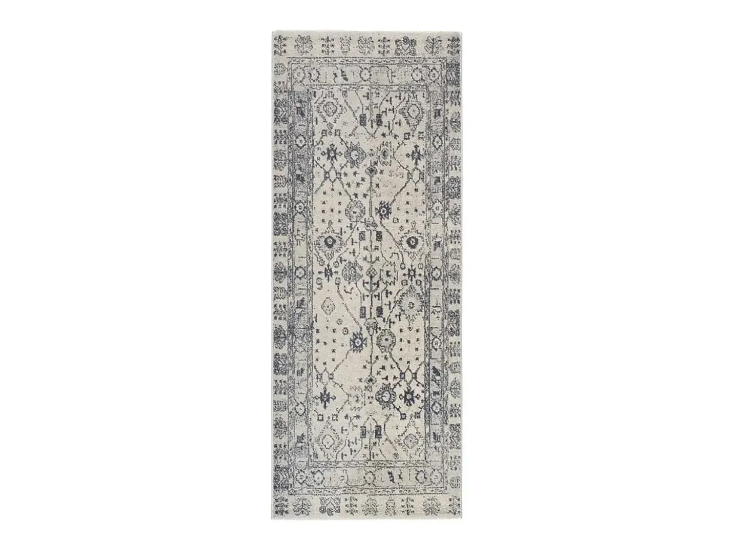 Alfombra interior - vintage - azul - 80 x 200 cm - SIROCO