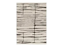 Alfombra interior - moderno - blanco / negro - 200 x 290 cm - RETRO