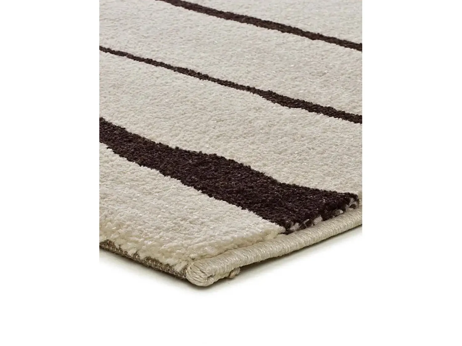 Online Alfombra interior - moderno - blanco / negro - 80 x 150 cm - RETRO Negro / Blanco