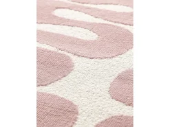 Hot Alfombra interior - moderno - rosa - 160 x 230 cm - FLASHY Rosa / Blanco