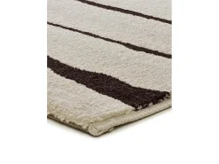 Sale Alfombra interior - moderno - blanco / negro - 133 x 190 cm - RETRO Negro / Blanco