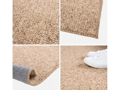 Sweeek Alfombra De Salón^Alfombra interior borreguito caramel efecto chiné Camel