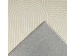 Online Sweeek Alfombra interior con diseño gráfico arcos, Crema