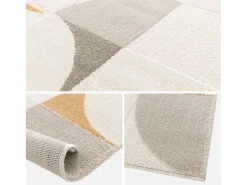 Sale Sweeek Alfombra interior con motivos retro en color Crema