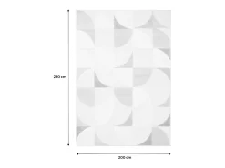Sale Sweeek Alfombra interior con motivos retro en color Crema