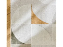 Sale Sweeek Alfombra interior con motivos retro en color Crema