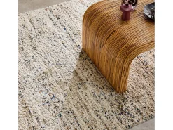 Best Sweeek Alfombra interior con patrón moteado Crema