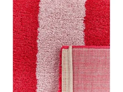 Sweeek Alfombra De Salón^Alfombra interior con rayas rojas y rosas Rojo / Rosa