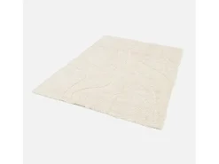 Sweeek Alfombra De Salón^Alfombra interior de pelo largo diseño geométrico beige Crema