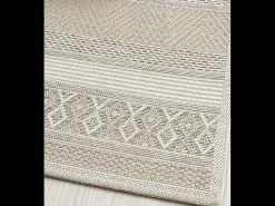 Alfombra interior exterior moderna - Beige - 160 x 160 cm - CALGARY