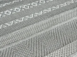 Alfombra interior exterior moderna - Gris - 200 x 280 cm - CALGARY
