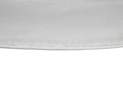 Alfombra interior redonda - shaggy uni - blanco - diam.120 cm - FOX